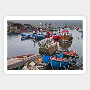 'Paddy's Hole' Boatyard on the River Tees Sticker